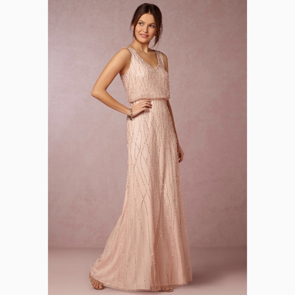 Adrianna Papell Brooklyn dress in blush size 16